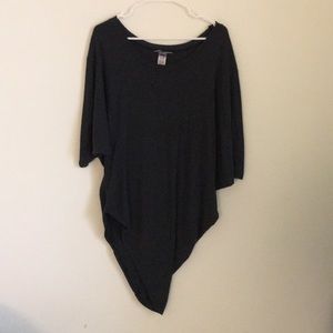 Hard Tail Short Sleeve Asymmetrical Hem Tee